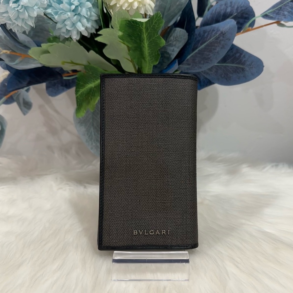 Authentic BVLGARI Long Bifold Wallet